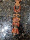 Vintage Hand Carved Painted Totem Pole Figure Northwest Coast Style 6   