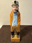 Vintage Hand Carved Wooden Folk Art Sea Captains Sailors Nautical Figures Set 4