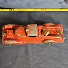 Hubley Vintage Cast Iron Toy Car W  Spotlight Red  Ages 17 Years   Up