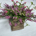 Hanging Basket Wreath Artificial Flower Wreath Front Door Wall Decor Garland