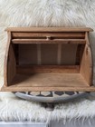 Vintage Roll Top Home Sweet Home Breadbox Bread Box Granny Core Cottagecore Rare