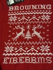 Browning Firearms Men s Crewneck Pullover Christmas Red Sweatshirt- Xl