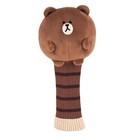 Line Friends Golf Club Iron Head Cover   Wood Utility Cover - Brown Sally Connie