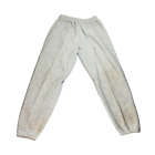 Vtg 90s Cheetah Sweats Sweatpants Kids L 14 16 Heather Grey Classic Gym Lounge