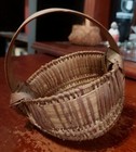 Antique Miniature Southern Basket Hand Made Folk Art - Rare