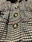 Jolt Vintage Plaid Button Down Adjustable Waist Poncho Coat Women s Size Small