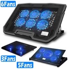 Usb Laptop Cooler Cooling Pad Stand Adjustable 6 Fan For Game Pc Notebook Stand