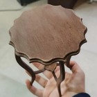 Dollhouse Miniature 1 6 Scale Unfinished Vintage Tea Table 11 5 inch Furniture