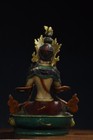 8 3  Antique Tibetan Buddhism Temple Bronze Coloured Painting Green Tara Statue