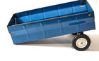 Vintage  Ertl Steel Bluefarm Barge Wagon Grain Cart W  Openig Gate Parts restore
