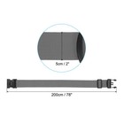 4 Set Luggage Strap With Combination Lock Luggage Tag Loop 78 x2   Gray