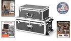 Versatile Wooden Storage Trunk Set  Spacious  Lockable   Easy-move With Casters