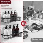 Shower Caddy Adhesive  Rustproof Shower Shelves For Inside Shower  Large