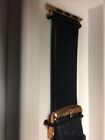 Nomad Blue Leather Strap Rose Gold Lugs 38mm 40mm Apple Watch Band 5613417-03