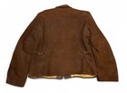 True Vintage Late 40s 50s De Long Dupont Quilon Suede Cinched Jacket Rockabilly