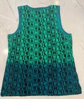L a m b  Rare 2008 Collection Gwen Stefani Green Tank Top Vintage Y2k Sz Large