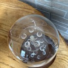 Vintage Enesco 9    Tall  Glass Dome On 6 75    Wood Base Holds 21 Thimbles Vnc