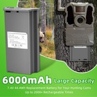 2 Pack Battery Em6 For Tactacam Reveal Hunting Camera Reveal X  Xb  X Gen 2 0 Us