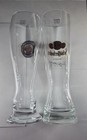German Weizenbier Glass Pair  franziskaner   Sch  fferhofer      Beerware     Ex