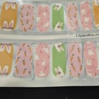 Lily   Fox - Bunny Carrot   Easter - Full Cover Nail Wraps - Pink Orange