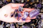 11 Lbs Indian Amethyst Rough Stones - Natural Crystal Mineral Rock Tumbling