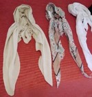 Lot Of 6 Head Wraps   Scarfs  With Elastic Bands 