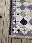 Purple Baby Quilt Handmade Crib Blanket 47  X 41  Girls Purple