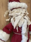 Primitive Folk Art Santa Claus Doll Red Christmas 20    Handmade Country