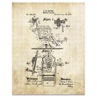 Dentist Chair Patent Print Vintage Dental Instruments Office Wall Artwork Decor