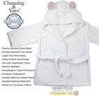 Premium Boutique Robe - Organic Hooded Bathrobe Towel - Soft Towel Robe - Bat   