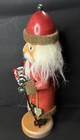 Sn Seiffener Nussknacker Santa Nutcracker With Gold Bell Germany 15   