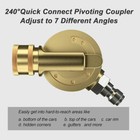 7 Nozzle Tip Pressure Washer Spray Quick Connect Pivot Adapter Coupler 7 Angle