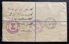 1939 Kingston Jamaica Stationery Airmail Cover To Dartmouth Canada Via Miami