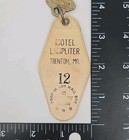 Vintage Motel Lampliter Room Key   Fob  12 - Trenton  Missouri Original Schlage