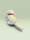 Fao Schwarz White Plush Puppy Dog Stuffed Animal W  Red Collar Small 1983
