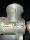 Vintage Universal No  1 Hand Crank Meat Grinder With One Blade Made In Usa 