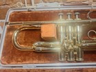 Vintage 1961 Olds Ambassador Trumpet W  Case  Mouthpiece  And Lyre