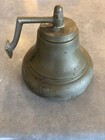 Beautiful Vintage Brass Nautical Wall Mount Bell 7  Ship Farm Hanging W Bracket