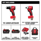 M18 18-volt Lithium-ion Brushless Cordless Compact Hammer Drill impact Combo Kit