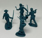 Vintage Marx Fort Apache Play Set Plastic Soldiers Lot Of 4 From Playset 3681