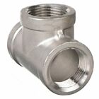 1  150 Female Npt Pipe Tee Cast 304 Stainless Steel Fitting Ss030641304