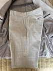 Perry Ellis Portfolio Gray Plaid 2-piece Suit 46r Single-breasted 2-button 38x30