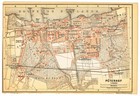 Peterhof  1897 Original Antique Map  Petergof   Russia St  Petersburg                 