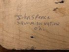 John Spence Squamish Nation Raven Wood Carving 12  Plaque Coast Salish Signed