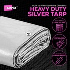 Tarpex - 10 Mil Silver Black Heavy Duty Poly Tarps 10  X 20 