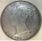 1899 Newfoundland Silver Half Dollar Fifty Cents Coin  Better Grade  rj534 