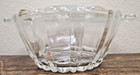 Vintage Anchor Hocking Old Cafe 16 Hole Clear Glass Flower Frog   Posey Bowl