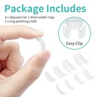 Ottemax Ring Sizers For Loose Rings  8 1mm To 8mm  8size Of Insert Adjusters
