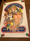Vintage  Nfl Collector Series Football Poster  Rare  Green Bay Packers 2x3 Feet