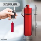 Keychain Medicine Pill Box Case Bottle Holder Waterproof Metal Container 3 Pcs